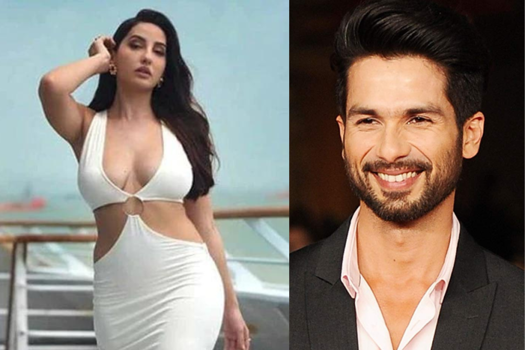 nora fatehi and shahid kapoor