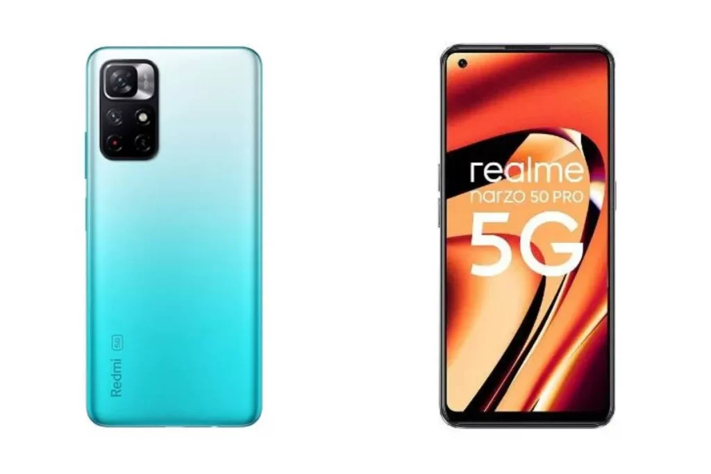 Xiaomi Redmi Note 11T 5G vs Realme Narzo 50 Pro 5G